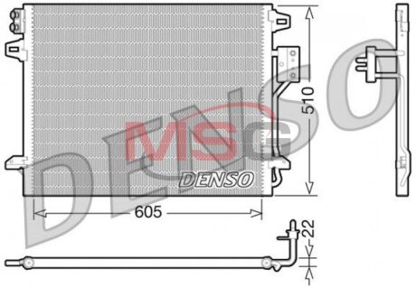 Радиатор кондиционера (Конденсатор) DENSO DCN06006