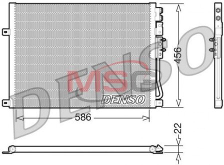 Радиатор кондиционера (Конденсатор) DENSO DCN06009