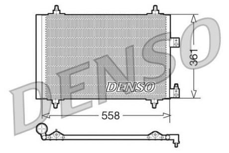 Радиатор кондиционера (Конденсатор) DENSO DCN07005