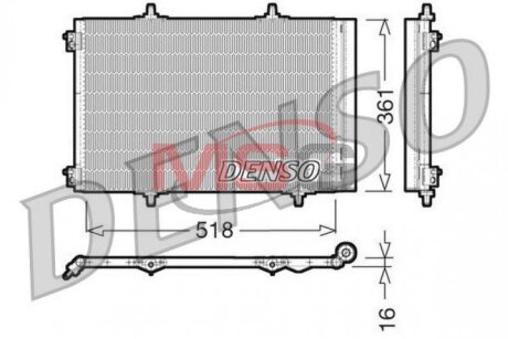 Радиатор кондиционера (Конденсатор) DENSO DCN07013