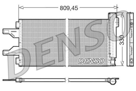 Радиатор кондиционера (Конденсатор) DENSO DCN07050