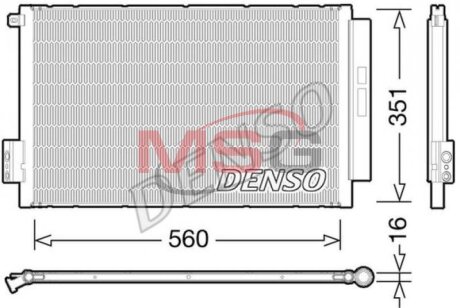 Радиатор кондиционера (Конденсатор) DENSO DCN09043