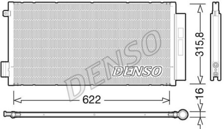 Радиатор кондиционера (Конденсатор) DENSO DCN09044