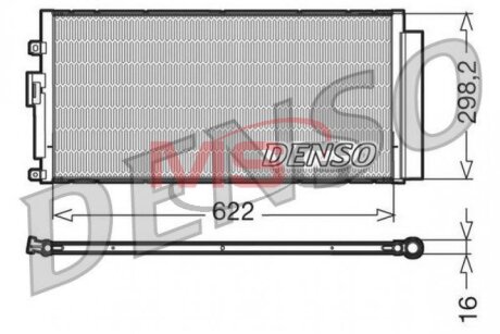 Радиатор кондиционера (Конденсатор) DENSO DCN09046