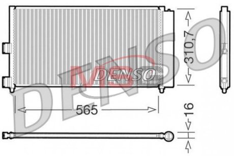 Радиатор кондиционера (Конденсатор) DENSO DCN09070