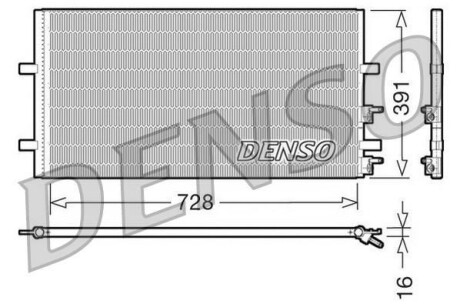 Радиатор кондиционера (Конденсатор) DENSO DCN10017