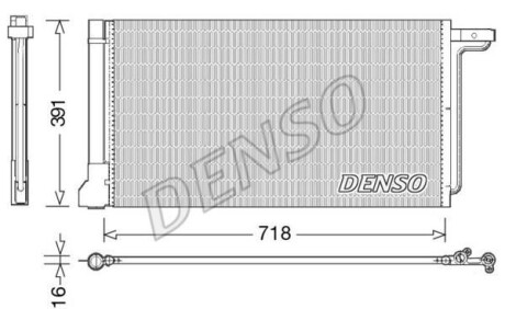 Радиатор кондиционера (Конденсатор) DENSO DCN10028