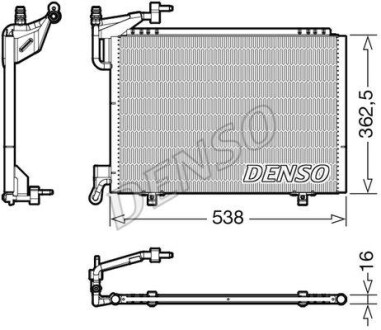 Радиатор кондиционера (Конденсатор) DENSO DCN10042