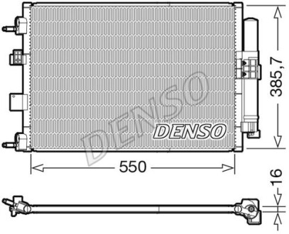 Радиатор кондиционера (Конденсатор) DENSO DCN10046