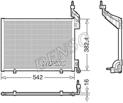 Радиатор кондиционера (Конденсатор) DENSO DCN10048