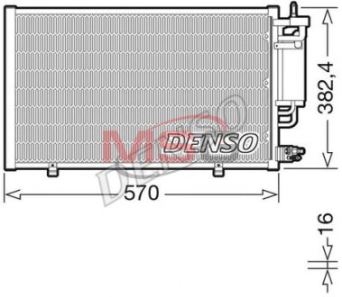 Радиатор кондиционера (Конденсатор) DENSO DCN10051