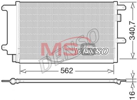 Радиатор кондиционера (Конденсатор) DENSO DCN12003