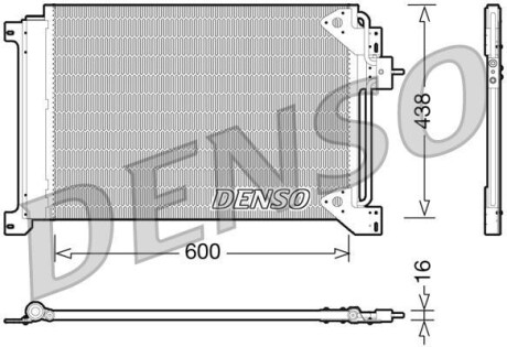 Радиатор кондиционера (Конденсатор) DENSO DCN12004