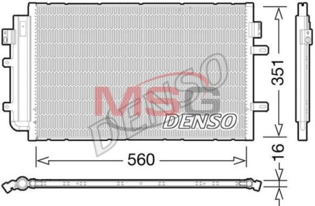 Радиатор кондиционера (Конденсатор) DENSO DCN12005