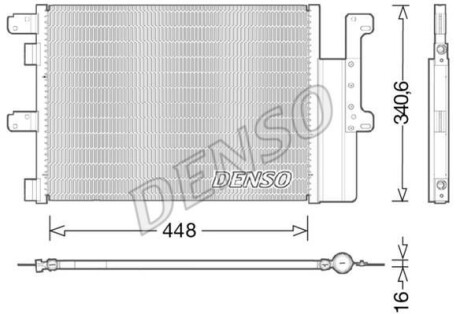 Радиатор кондиционера DENSO DCN12102