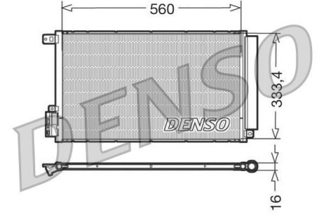 Радиатор кондиционера (Конденсатор) DENSO DCN13109