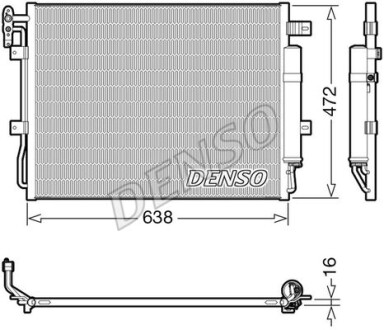 Радиатор кондиционера (Конденсатор) DENSO DCN14003