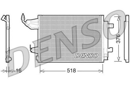 Радиатор кондиционера (Конденсатор) DENSO DCN16001