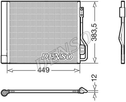 Радиатор кондиционера (Конденсатор) DENSO DCN16002