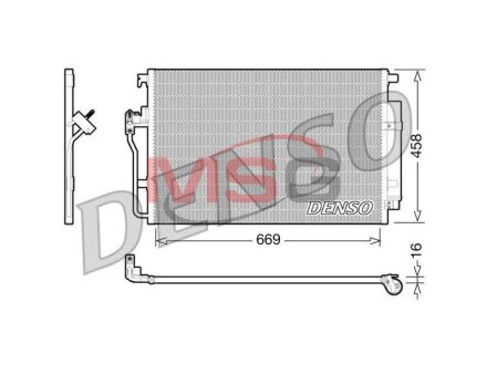 Радиатор кондиционера (Конденсатор) DENSO DCN17056