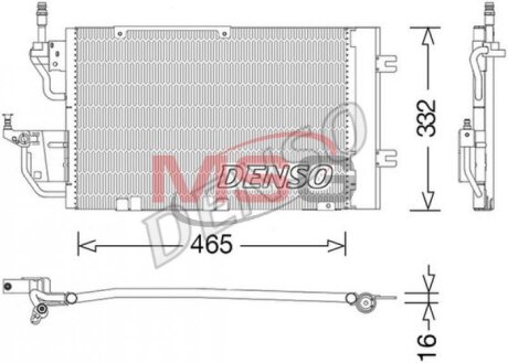 Радиатор кондиционера (Конденсатор) DENSO DCN20037