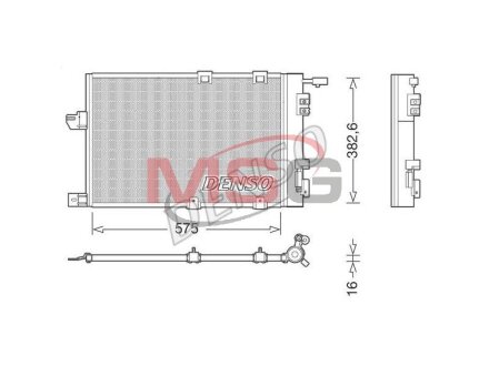 Радиатор кондиционера (Конденсатор) DENSO DCN20038