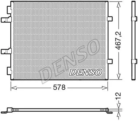 Радиатор кондиционера (Конденсатор) DENSO DCN20042 (фото 1)