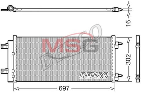 Радиатор кондиционера (Конденсатор) DENSO DCN20044