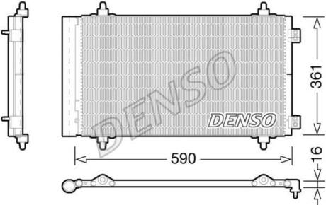 Радиатор кондиционера (Конденсатор) DENSO DCN21018