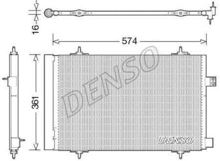 Радиатор кондиционера (Конденсатор) DENSO DCN21019