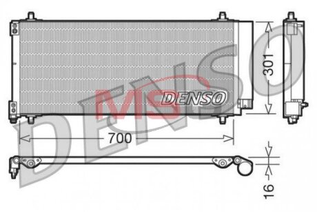 Радиатор кондиционера (Конденсатор) DENSO DCN21027