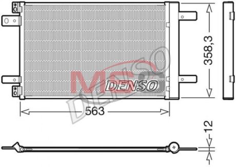 Радиатор кондиционера (Конденсатор) DENSO DCN21032