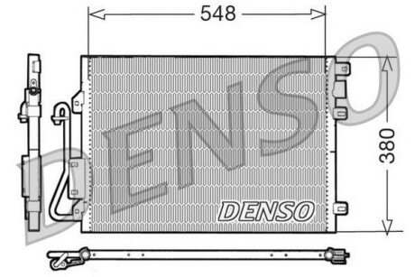 Радиатор кондиционера (Конденсатор) DENSO DCN23008