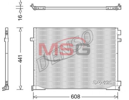 Радиатор кондиционера (Конденсатор) DENSO DCN23035