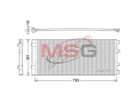 Радиатор кондиционера (Конденсатор) DENSO DCN23037