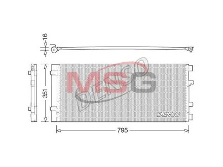 Радиатор кондиционера (Конденсатор) DENSO DCN23037