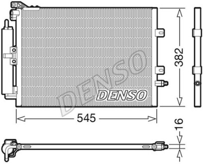 Радиатор кондиционера (Конденсатор) DENSO DCN23040