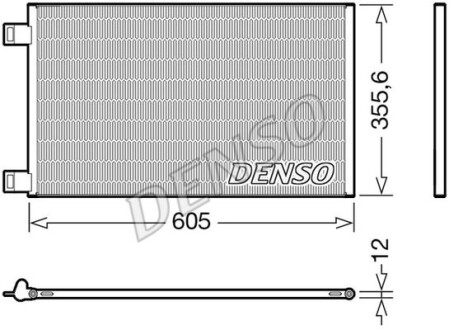 Радиатор кондиционера (Конденсатор) DENSO DCN23041