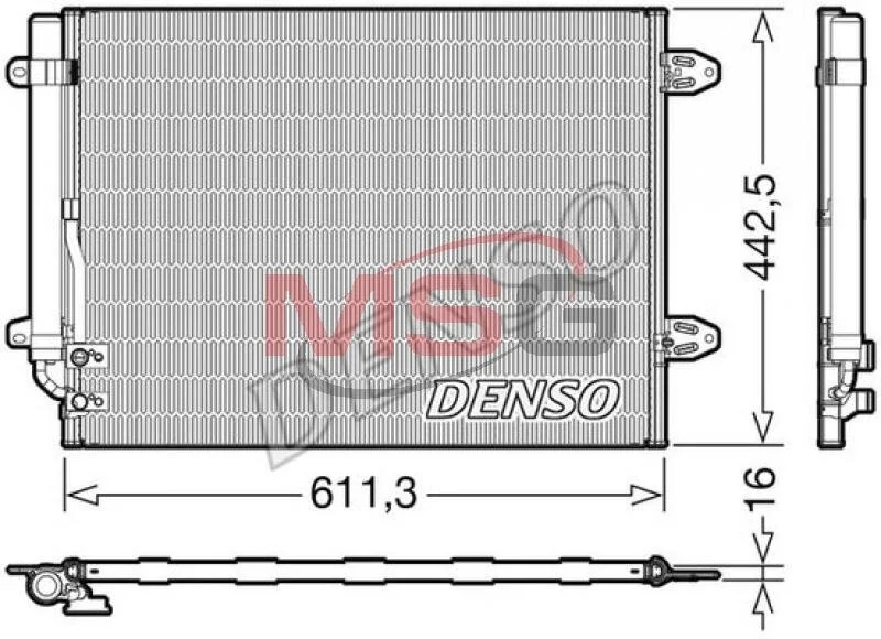 Радиатор кондиционера (Конденсатор) DENSO DCN32013 (фото 1)
