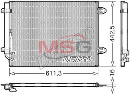 Радиатор кондиционера (Конденсатор) DENSO DCN32013