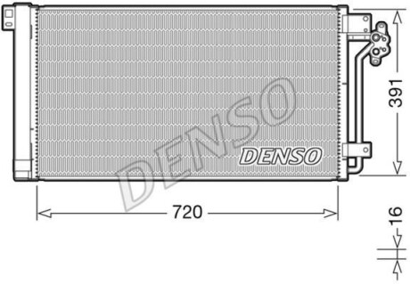 Радиатор кондиционера (Конденсатор) DENSO DCN32020