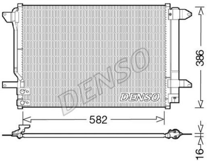 Радиатор кондиционера (Конденсатор) DENSO DCN32027