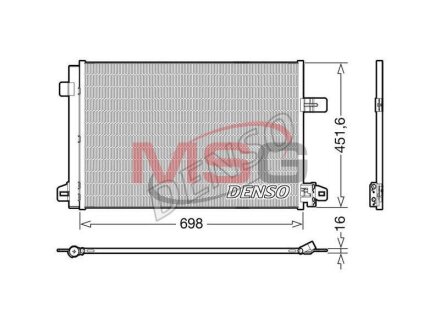 Радиатор кондиционера (Конденсатор) DENSO DCN32028
