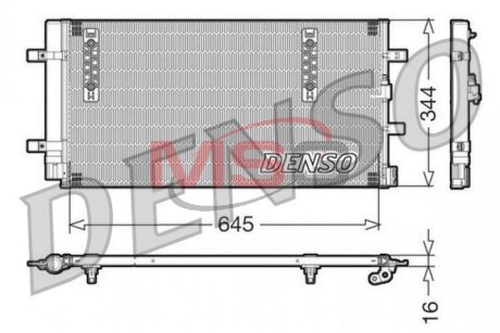 Радиатор кондиционера (Конденсатор) DENSO DCN32060