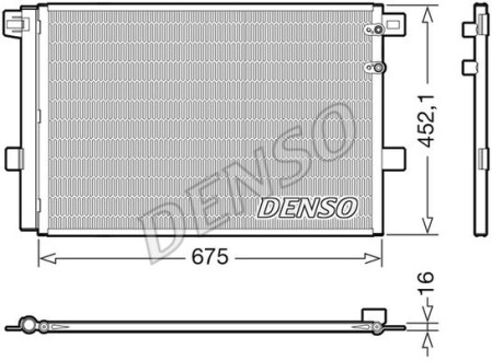 Радиатор кондиционера (Конденсатор) DENSO DCN32065