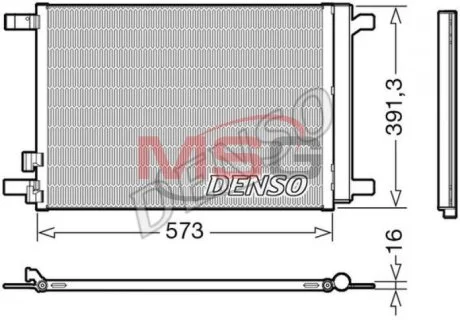 Радиатор кондиционера (Конденсатор) DENSO DCN32066