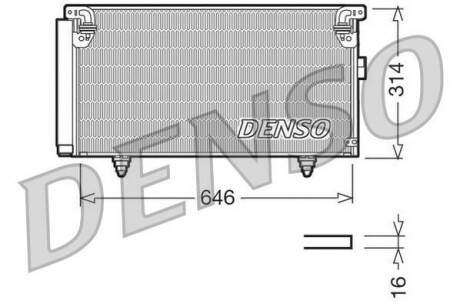 Радиатор кондиционера (Конденсатор) DENSO DCN36001