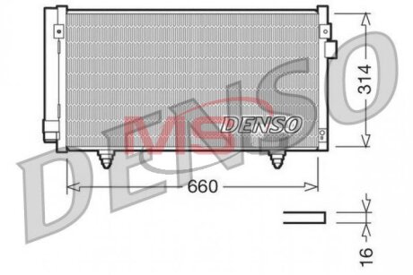 Радиатор кондиционера (Конденсатор) DENSO DCN36003