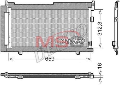 Радиатор кондиционера (Конденсатор) DENSO DCN36006