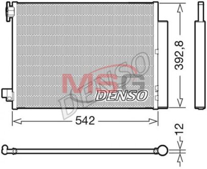 Радиатор кондиционера (Конденсатор) DENSO DCN37004